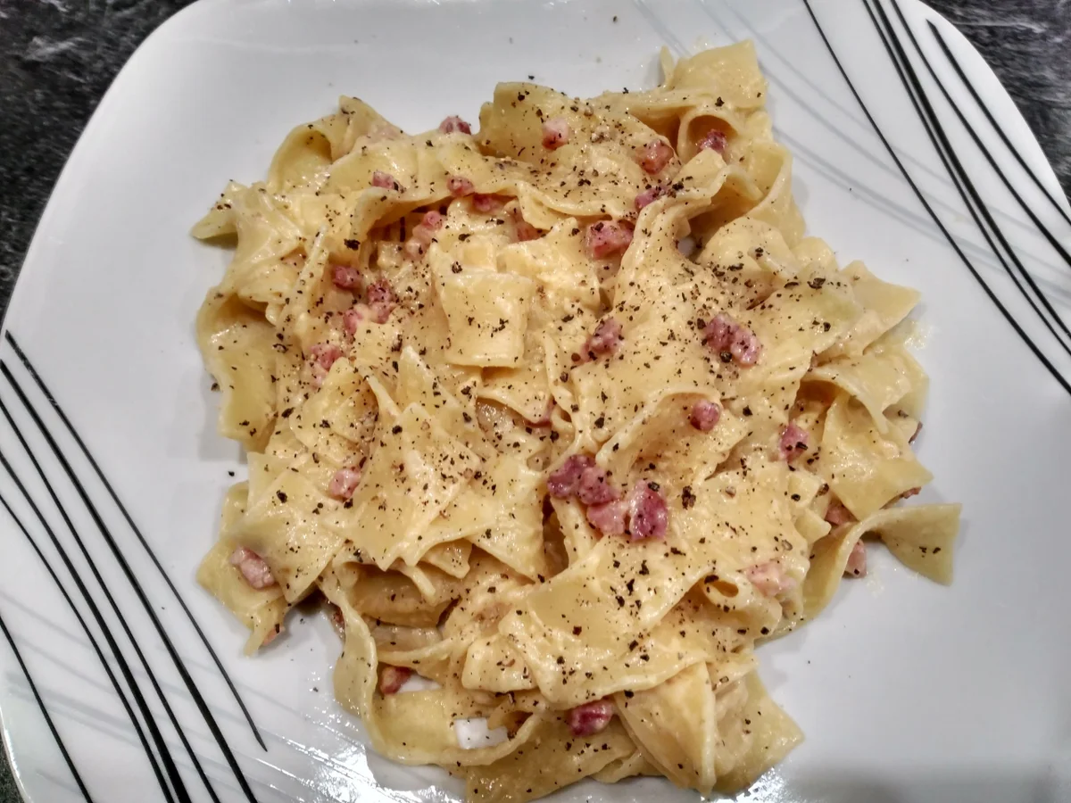 Pasta mit Carbonara - Rezept - Bild Nr. 2