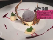 Holunderbeerenparfait mit weißer Schokolade & Sesamkrokant - Rezept - Bild Nr. 4574