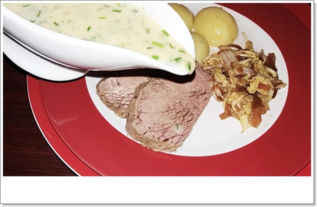 Pochierter Tafelspitz mit Schnittlauchsauce und Kartoffeln - Rezept - Bild Nr. 4592