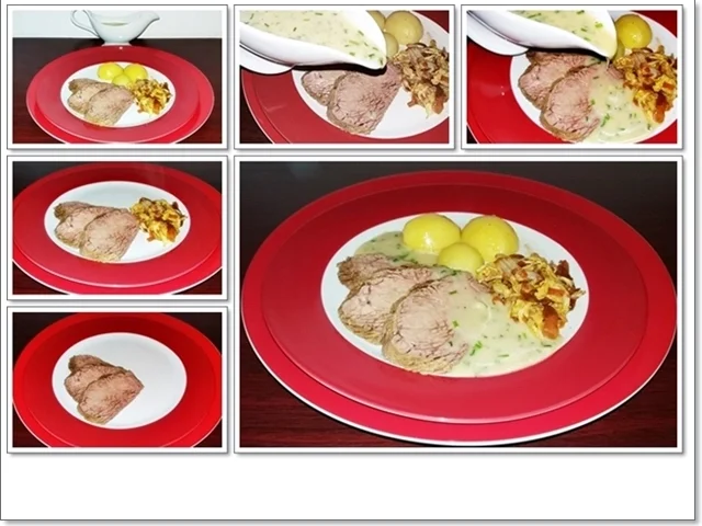 Pochierter Tafelspitz mit Schnittlauchsauce und Kartoffeln - Rezept - Bild Nr. 4594