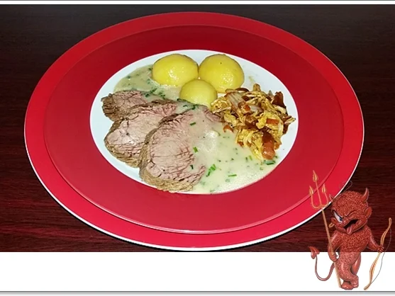 Pochierter Tafelspitz mit Schnittlauchsauce und Kartoffeln - Rezept - Bild Nr. 4595