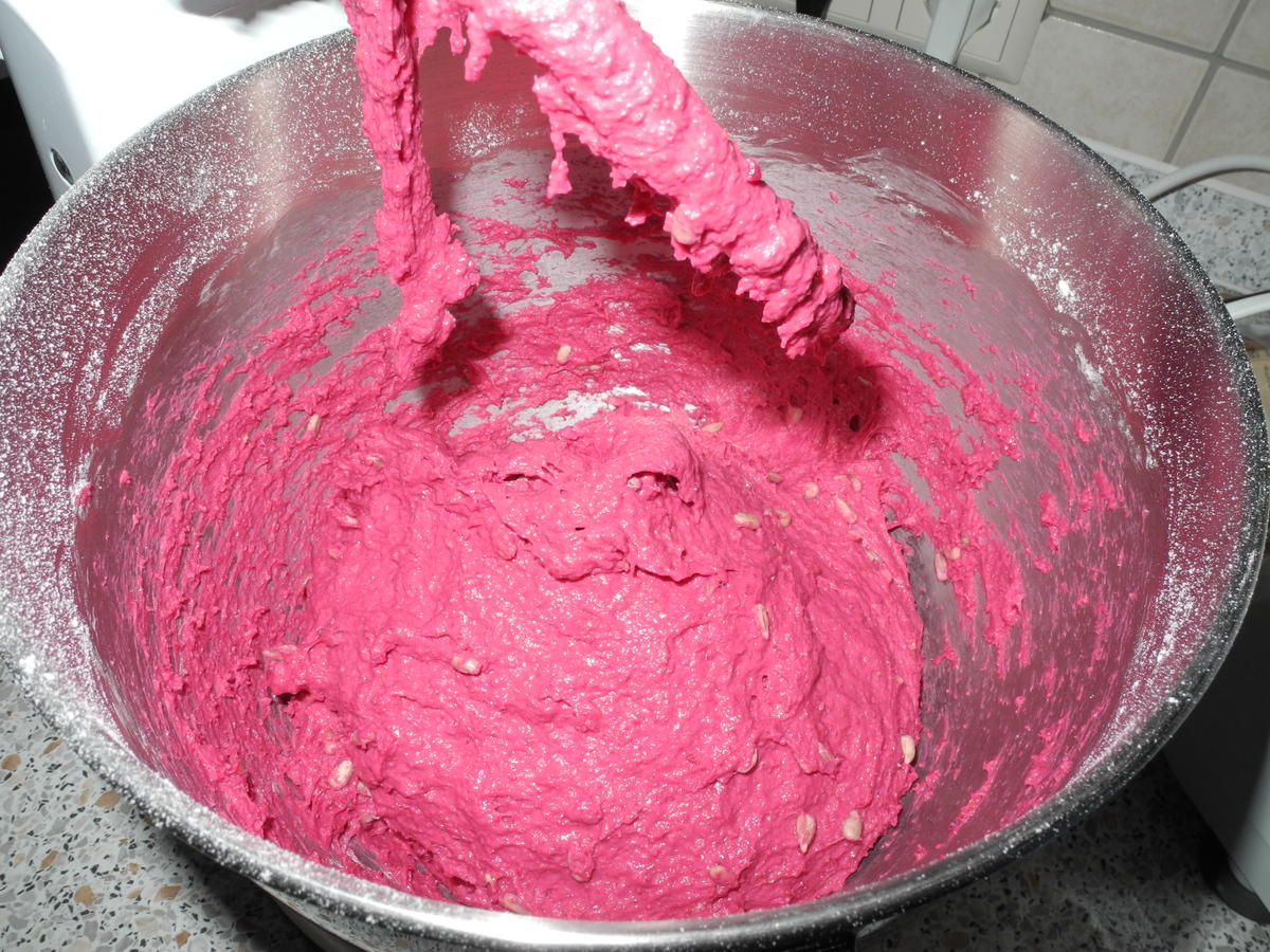 Rote - Bete - Brot aus meiner Versuchsküche - Rezept - Bild Nr. 4578