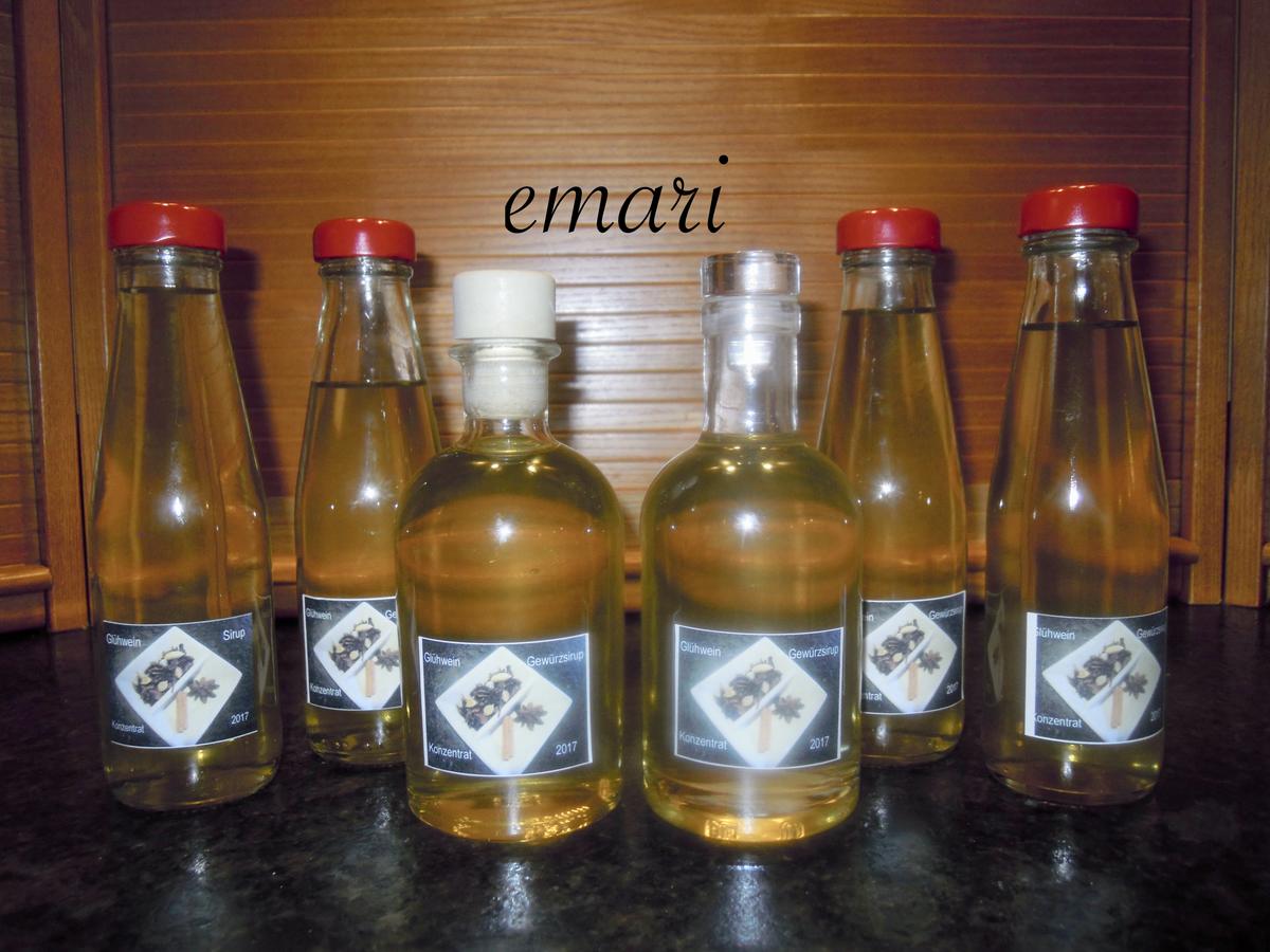 Glühwein Gewürz Sirup Konzentrat - einfach - von emari