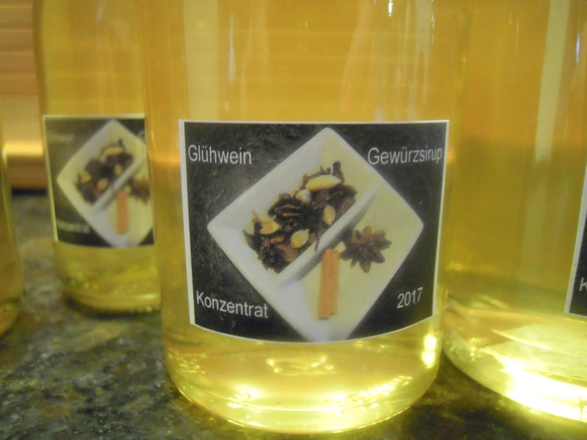 Glühwein Gewürz Sirup Konzentrat - einfach - von emari