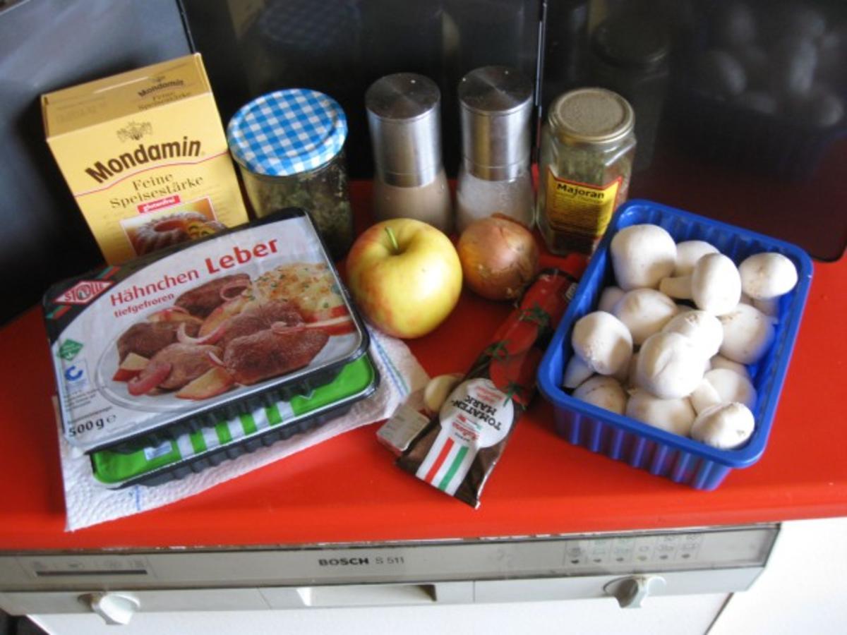 Hühnerleber mit Champignons - einfach - von manschie