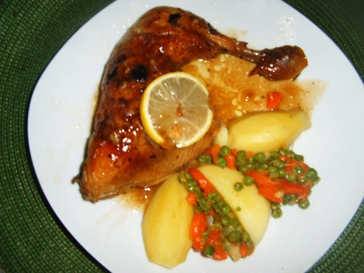 Rezept: Zitronen-Hähnchenkeulen Bild Nr. 4603 Zitronen-Hähnchenkeulen - Rezept - Bild Nr. 4603