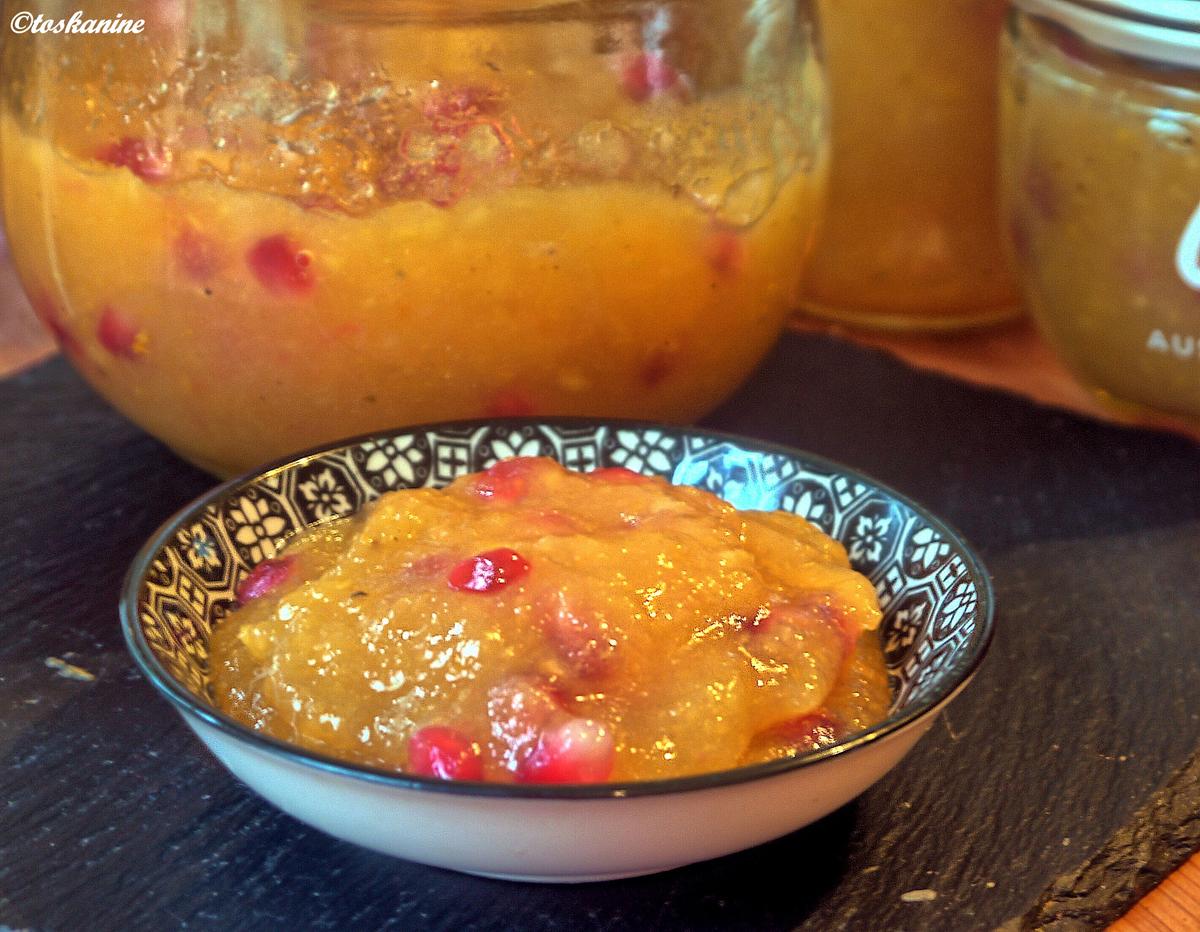 Kaki-Granatapfel-Konfitüre mit Tonkabohne - Rezept - Bild Nr. 3