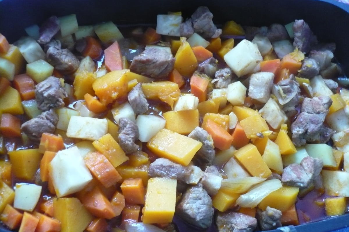 Kürbisgemüse - Gulasch - Rezept - Bild Nr. 4624