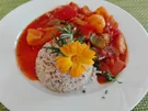 Reis mit Walnüssen an Tomaten - Gemüse - Pfanne - Rezept - Bild Nr. 4625