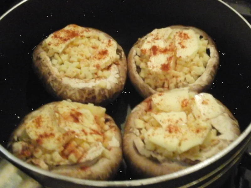 Riesen-Champignons mit Käsefüllung - Rezept - Bild Nr. 6