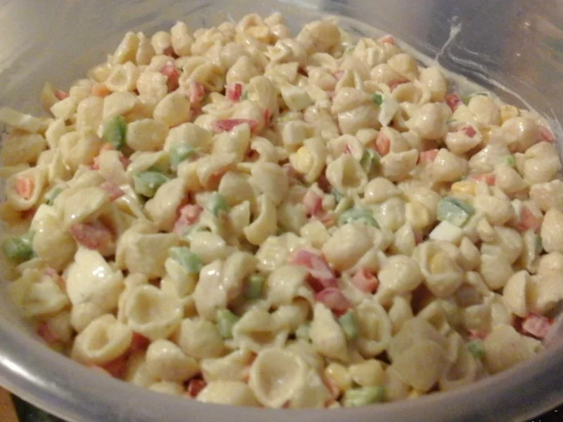 Nudel-Eier-Salat mit Gemüse - Rezept - Bild Nr. 2