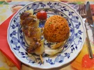 Schweinefiletspieße mit Zwiebeln und Djuvec-Reis - Rezept - Bild Nr. 4645