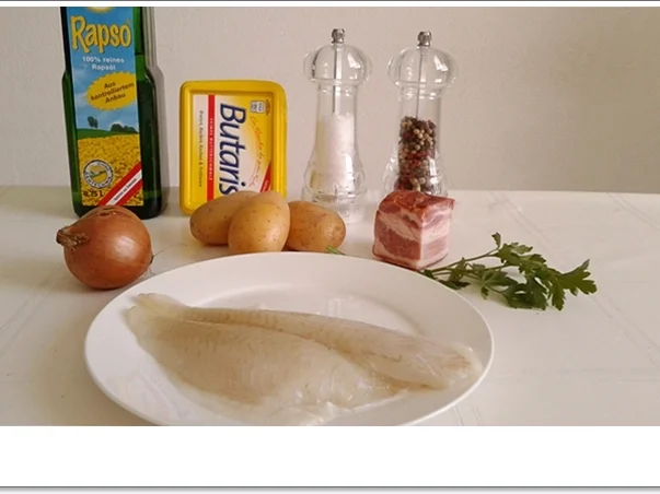 Rezept: Gebratene Scholle nach Finkenwerder Art mit Salzkartoffeln Bild Nr. 4648 Gebratene Scholle nach Finkenwerder Art mit Salzkartoffeln - Rezept - Bild Nr. 4648