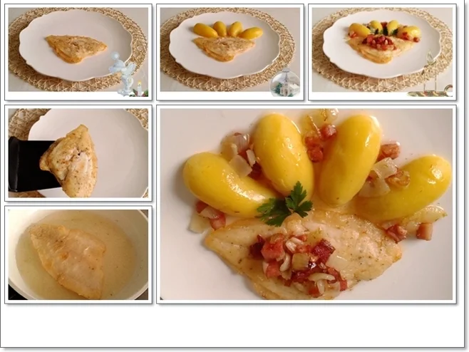 Rezept: Gebratene Scholle nach Finkenwerder Art mit Salzkartoffeln Bild Nr. 4660 Gebratene Scholle nach Finkenwerder Art mit Salzkartoffeln - Rezept - Bild Nr. 4660