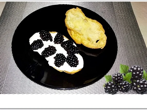Windbeutel - Eclairs mit Brombeeren - Rezept - Bild Nr. 4662