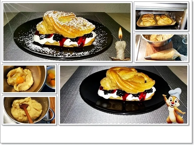 Windbeutel - Eclairs mit Brombeeren - Rezept - Bild Nr. 4663