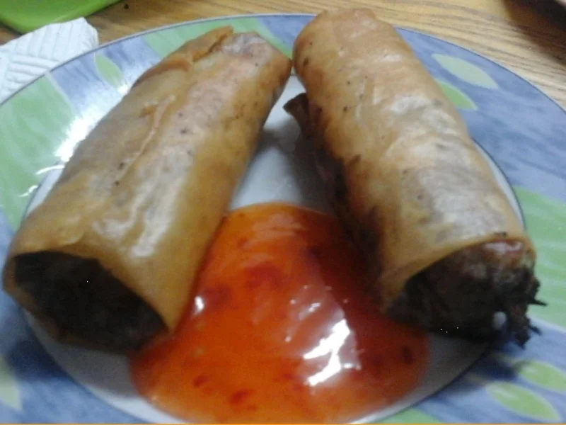 Frühlingsrollen mit Rindermett und Weißkohl - Rezept - Bild Nr. 4649