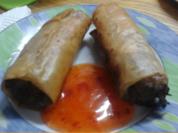 Frühlingsrollen mit Rindermett und Weißkohl - Rezept - Bild Nr. 4649