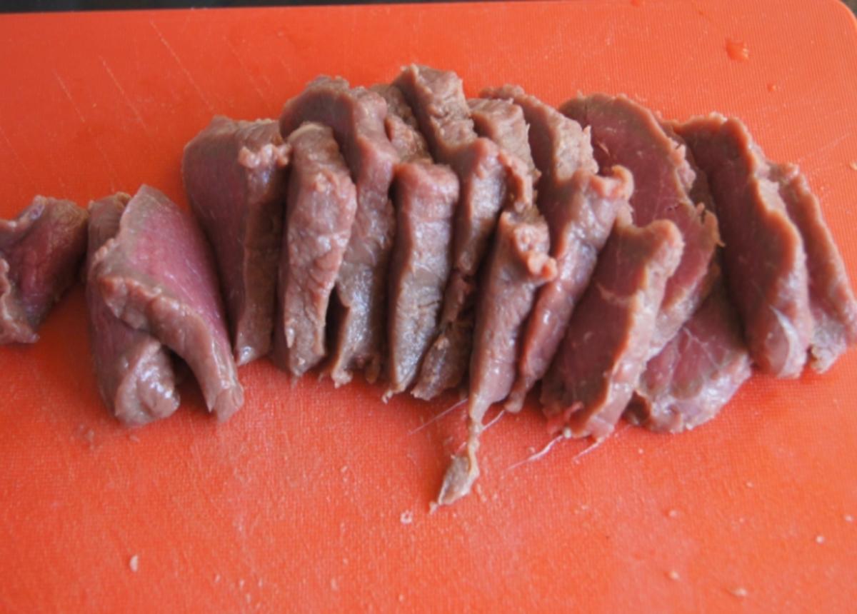 Rindfleisch mit Gemüse im Wok und Weizennudeln - Rezept - Bild Nr. 4651