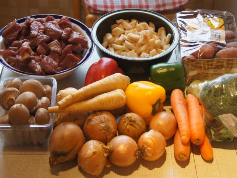 Rindergulasch ( Suppe )  mit Gemüsemix, Brokkoli und Kartoffeln - Rezept - Bild Nr. 4709