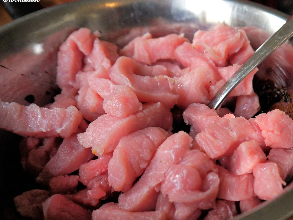 Asiatische Schweinerei mit Knoblauch-Koriander-Kartoffelpüree - Rezept - Bild Nr. 6