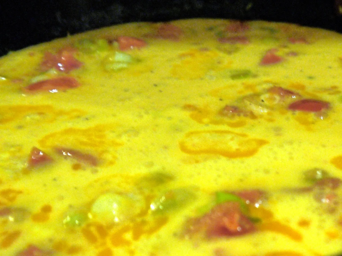 Omelett mit Tomaten und Rucola - Rezept - Bild Nr. 8