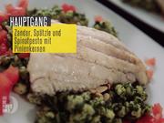 Rhein-Zander mit Spätzle und Spinatpesto mit Pinienkernen - Rezept - Bild Nr. 2