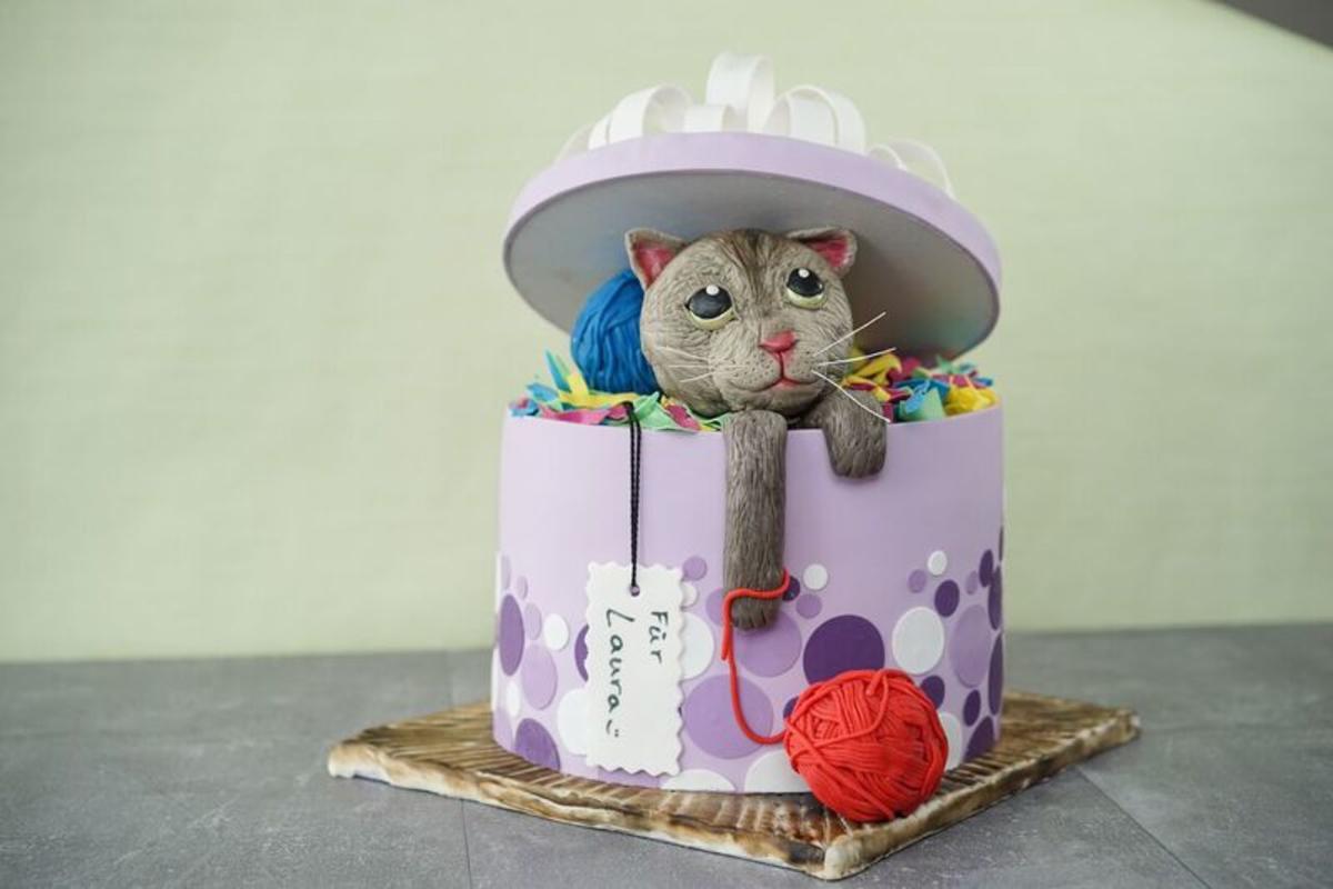 Sally backt: Katze in der Geschenkbox - Rezept - Bild Nr. 3
