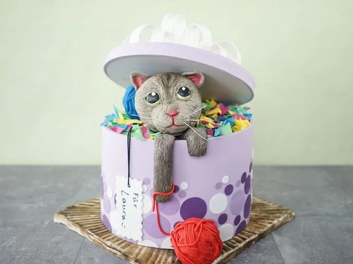 Sally backt: Katze in der Geschenkbox - Rezept - Bild Nr. 4