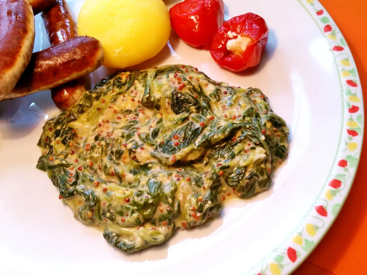 Spinat in Senfrahm - Rezept - Bild Nr. 4714