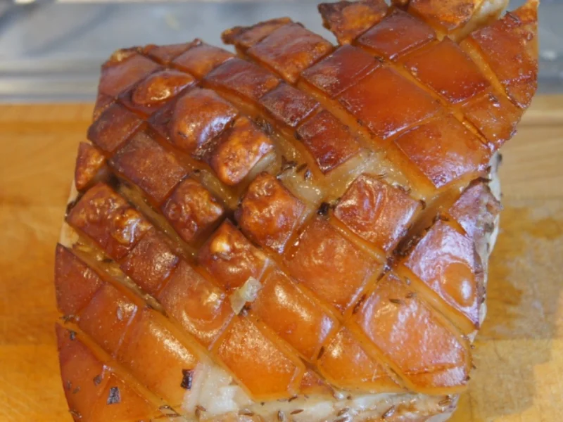 Rezept: Schweinekrustenbraten auf Prager Art mit Sauce Bild Nr. 4724 Schweinekrustenbraten auf Prager Art mit Sauce - Rezept - Bild Nr. 4724