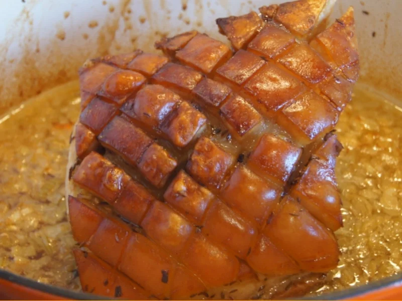 Rezept: Schweinekrustenbraten auf Prager Art mit Sauce Bild Nr. 4729 Schweinekrustenbraten auf Prager Art mit Sauce - Rezept - Bild Nr. 4729