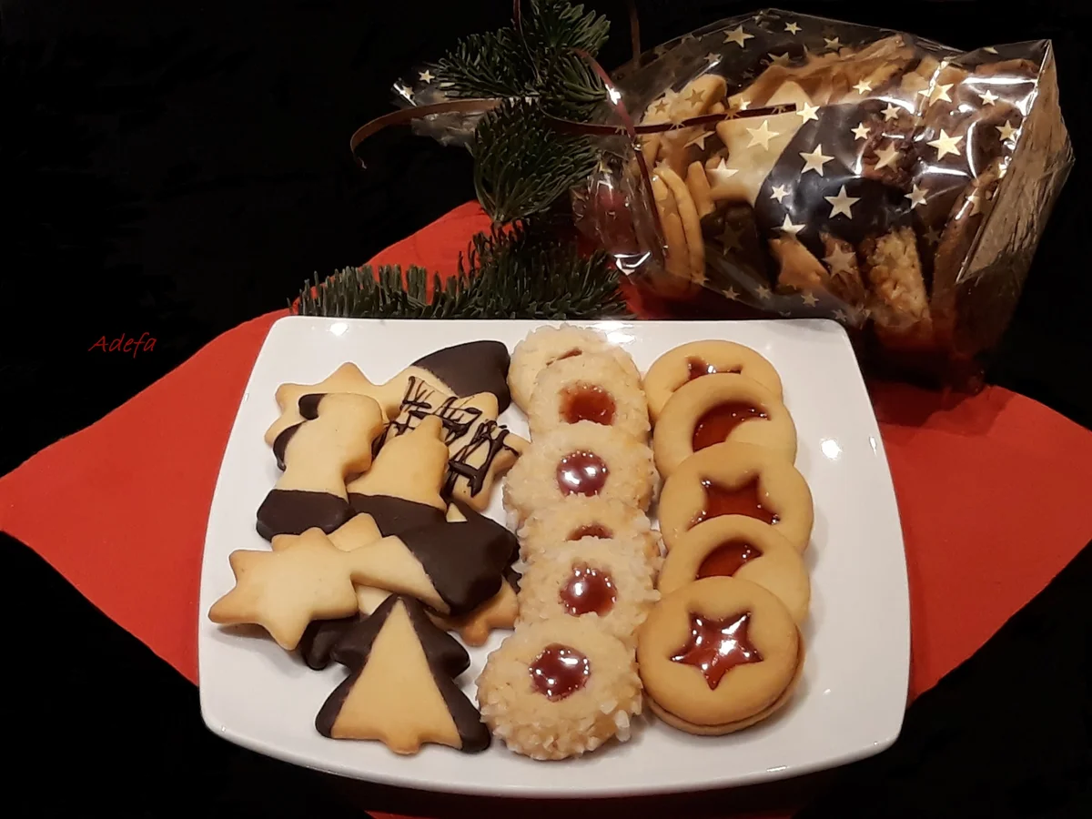 Dreierlei Kekse aus einem Teig - Rezept - Bild Nr. 4723