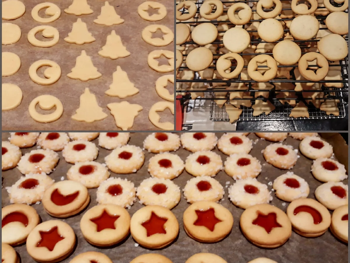 Dreierlei Kekse aus einem Teig - Rezept - Bild Nr. 4727