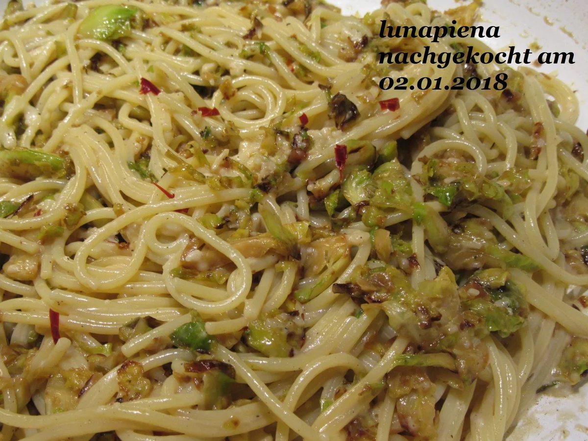 Rezept: Scharfe Rosenkohlpasta Bild Nr. 4729 Scharfe Rosenkohlpasta - Rezept - Bild Nr. 4729