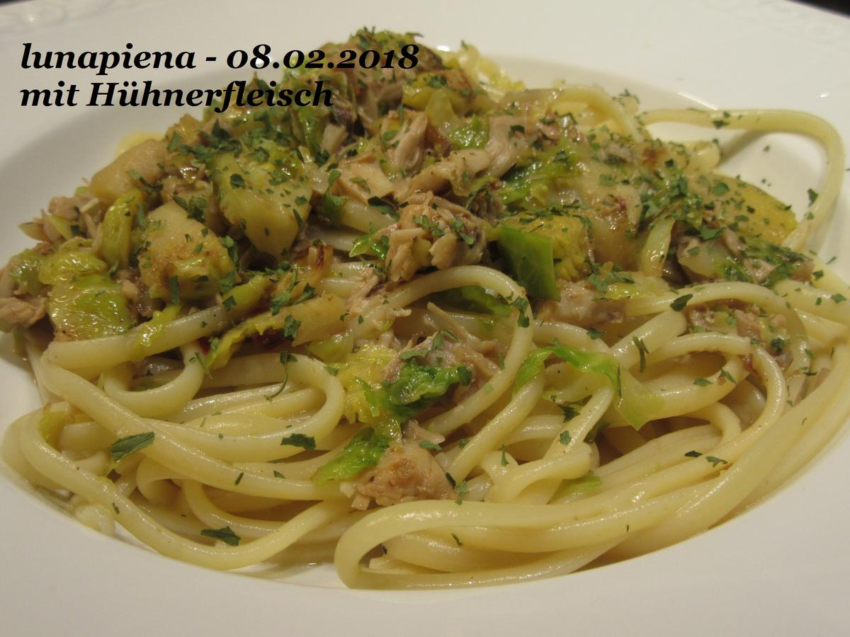 Scharfe Rosenkohlpasta - Rezept - Bild Nr. 4731