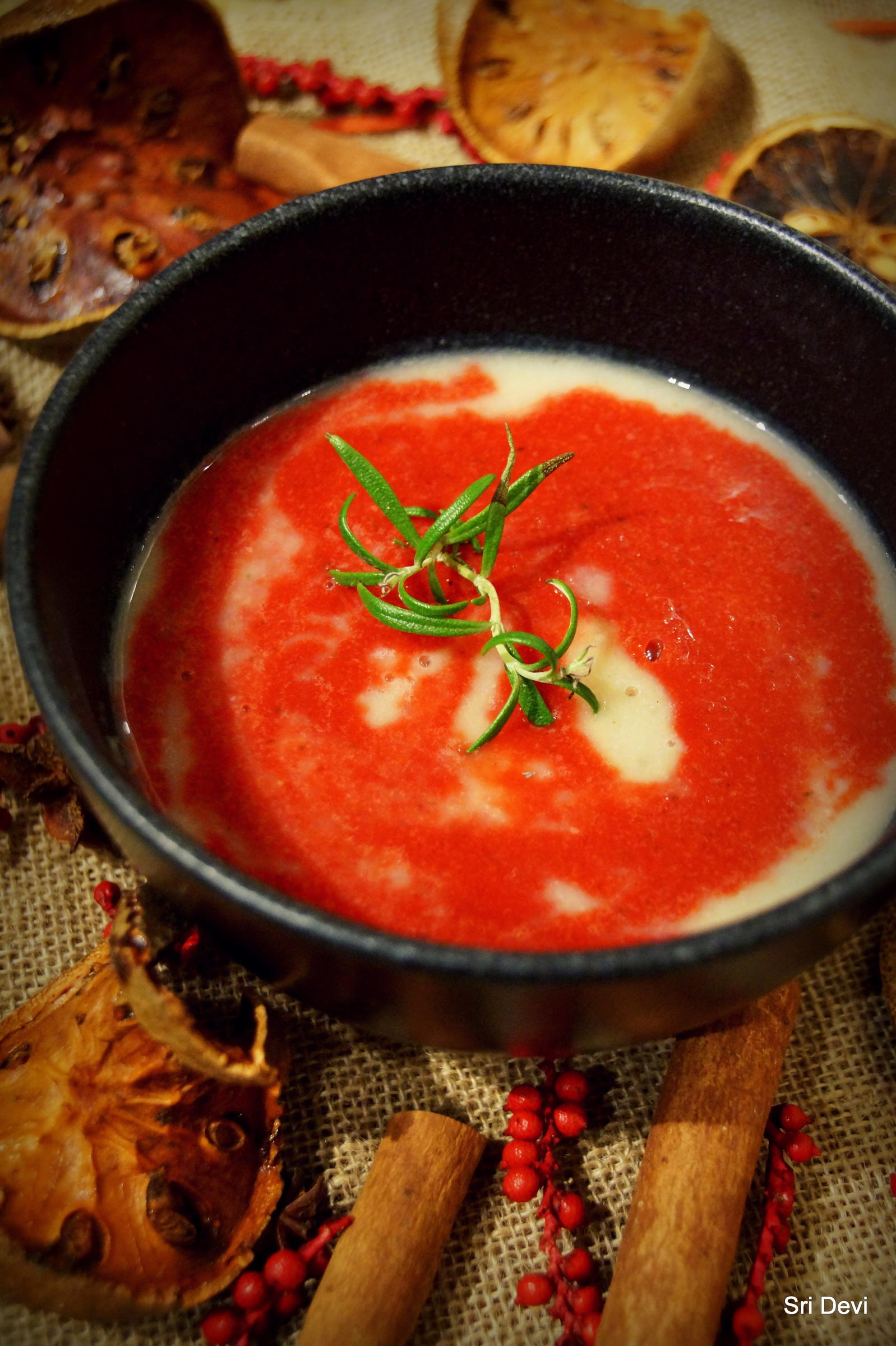 Bilder für Creme-Suppe Schneeweißchen und Rosenrot - Rezept