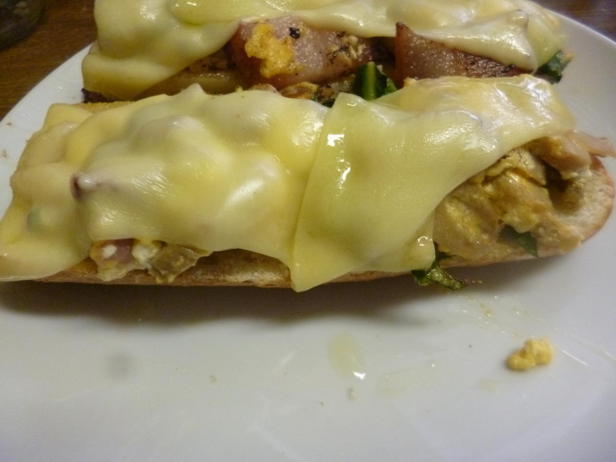 Champignon-Baguette mit Gouda überbacken - Rezept - Bild Nr. 4730