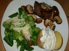 Rezept: Rumpsteak, Ofenkartoffeln und Feldsalat Bild Nr. 4734 Rumpsteak, Ofenkartoffeln und Feldsalat - Rezept - Bild Nr. 4734