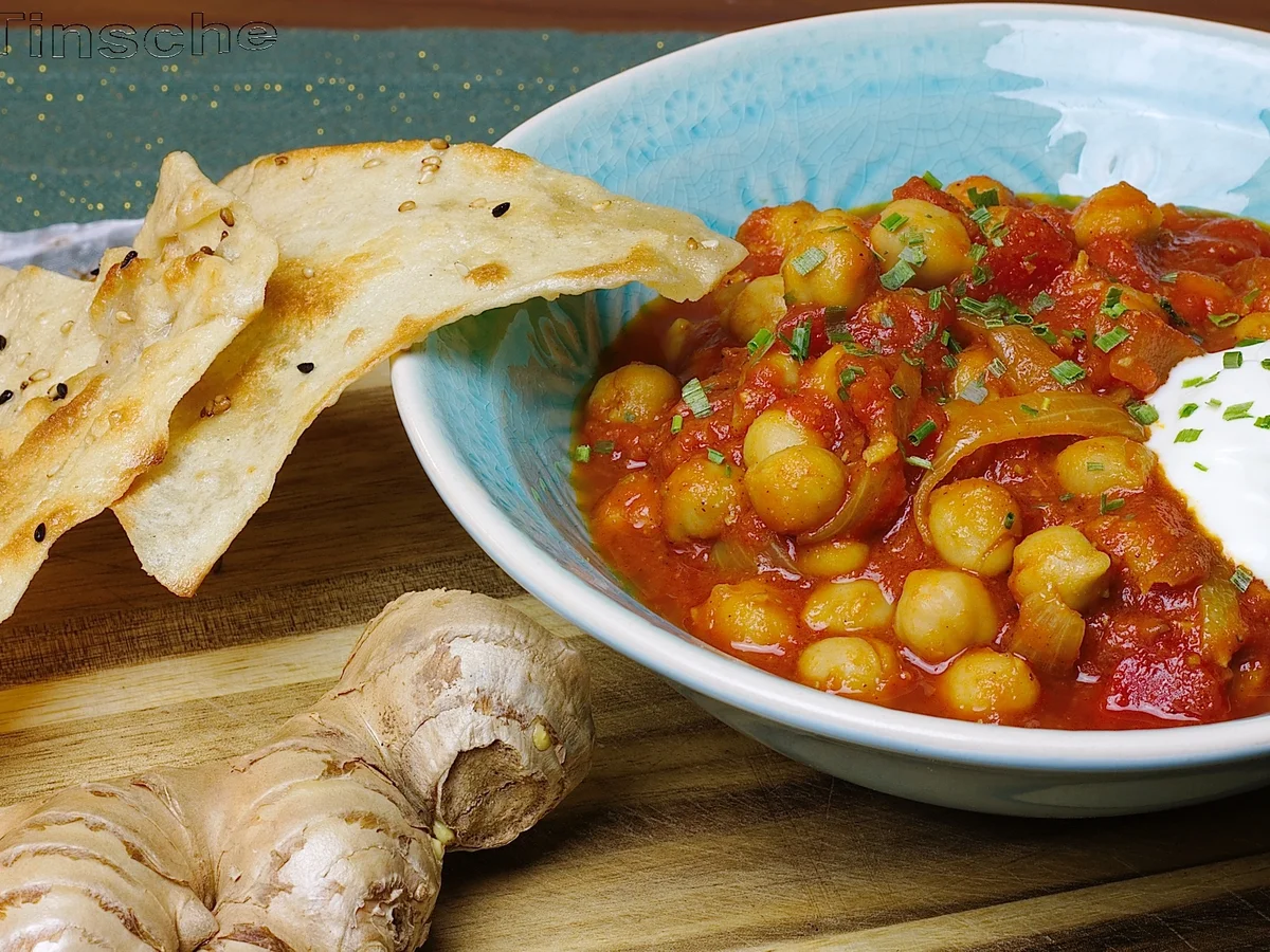 Chana masala - Arbeiter-Curry - Mit Fladenbrot - Rezept - Bild Nr. 2