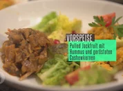 Pulled Jackfruit Curry an Salat mit Kürbishummus - Rezept - Bild Nr. 2