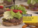 Gefüllter Burger mit dreierlei Gemüsepommes und Guacamole - Rezept - Bild Nr. 2