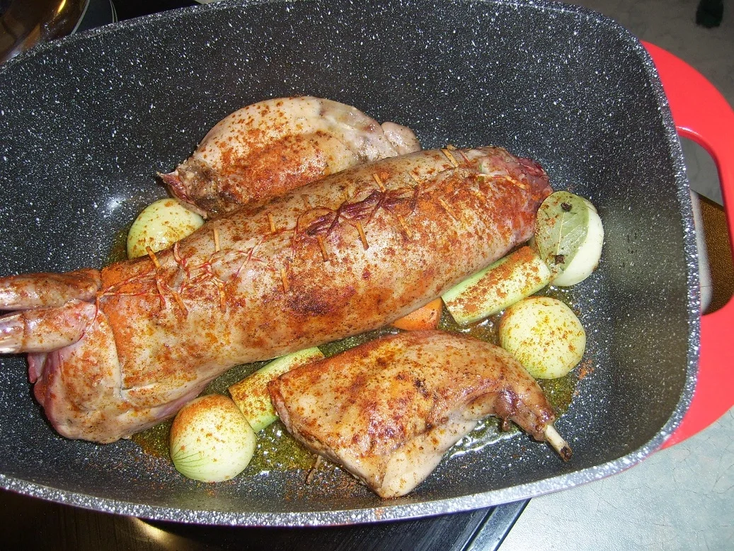 Hase gefüllt an Jägersoße - Rezept - Bild Nr. 12