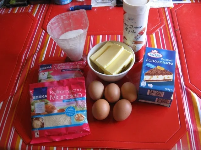 Mandel Kuchen mit Schoko - Rezept - Bild Nr. 2