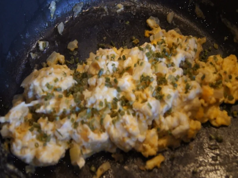 Falsches Hirn mit Rote-Bete-Süßkartoffel-Stampf und geschmorten Spitzkohl - Rezept - Bild Nr. 4784