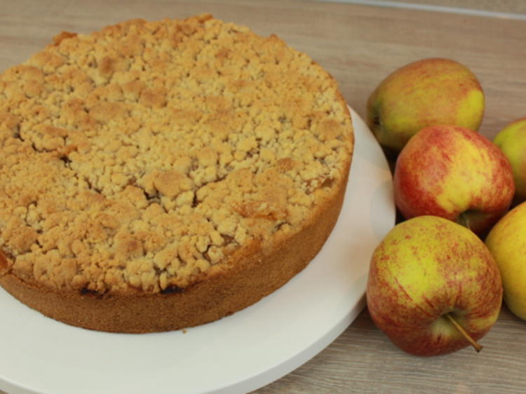Apfelkuchen mit Zimtstreusel - einfach - 232 kcal/100g
