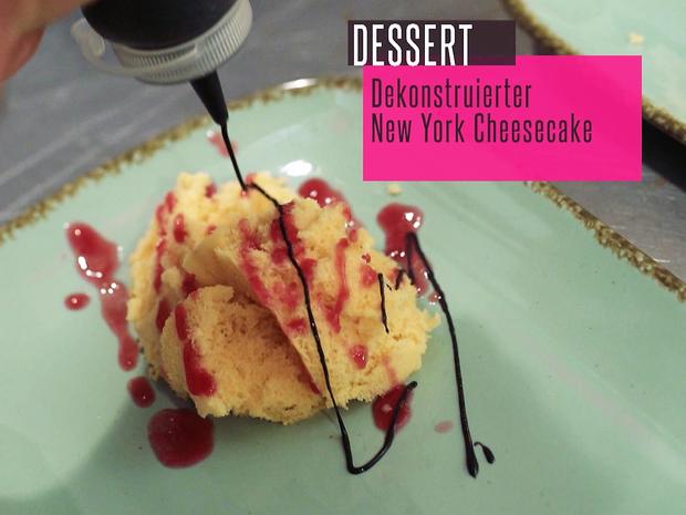 Cheesecake mit Käseschaum und Sahne - Rezept mit Bild ...