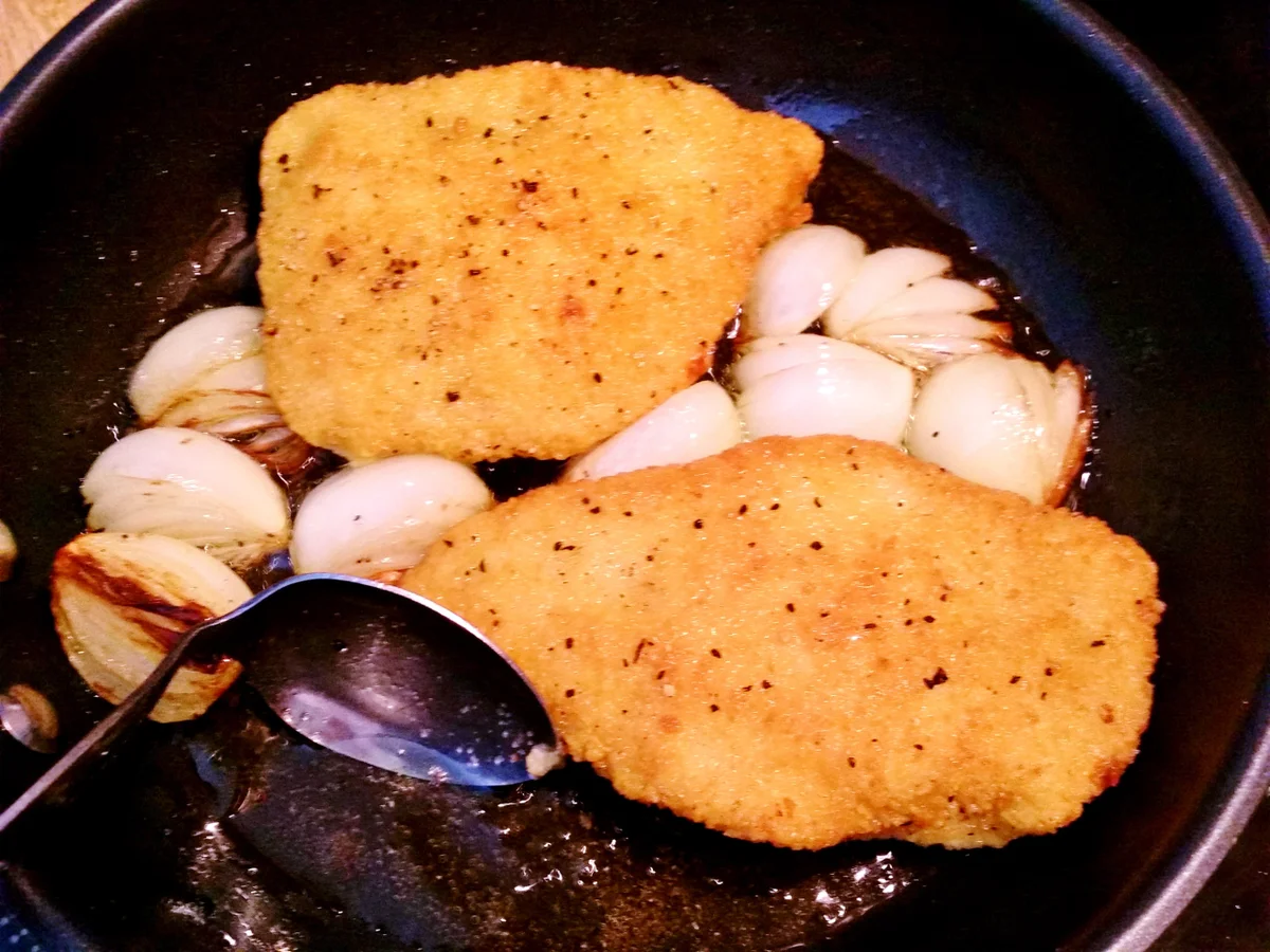 Hähnchen-Cordon bleu mit buntem Reis - Rezept - Bild Nr. 4813