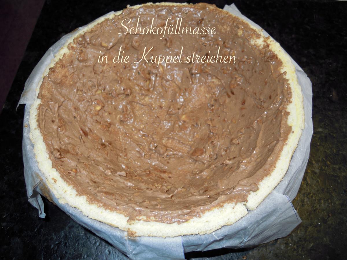 Trüffel Kuppel Torte mit Ferrero Rocher und gebrannten Mandeln - Rezept - Bild Nr. 4839