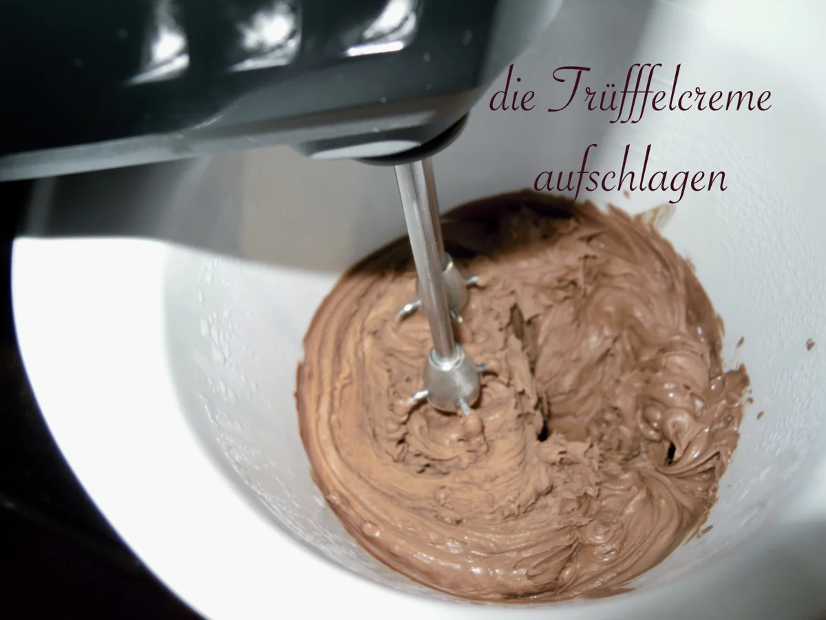 Trüffel Kuppel Torte mit Ferrero Rocher und gebrannten Mandeln - Rezept - Bild Nr. 4813